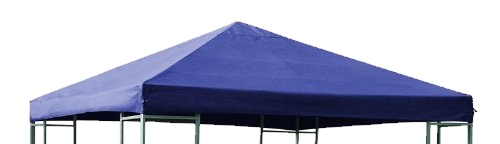 DEGAMO Ersatzdach Dachplane für Pavillon 3x3 Meter blau
